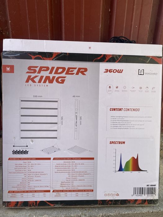 Lâmpada LED Spider King 360W – Quase nova!