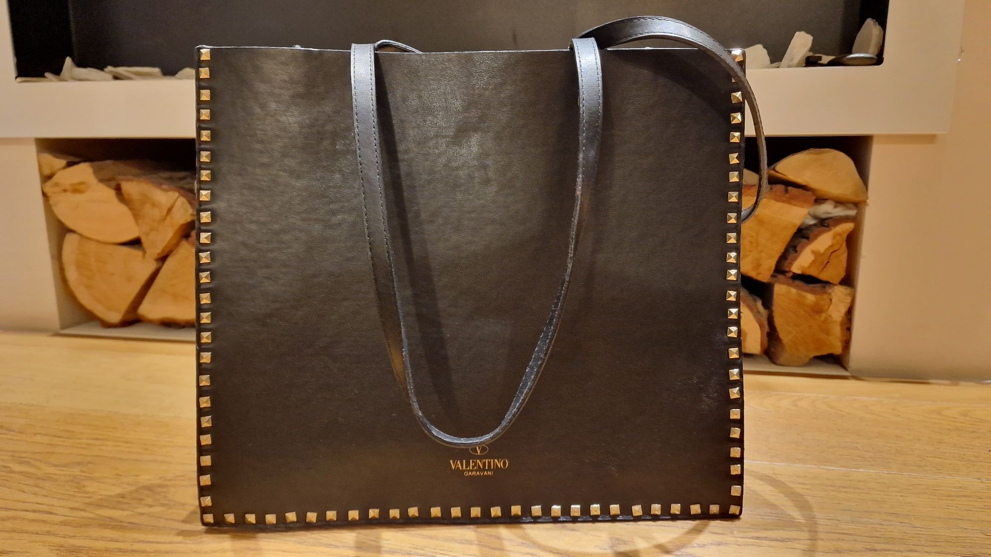 Duża torebka wzór Valentino Garavani, shopper, na ramię