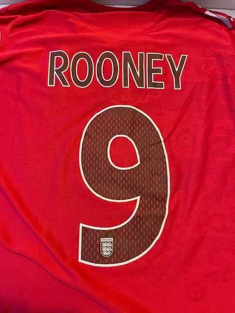 Koszulka piłkarska Anglia #9 Rooney retro Umbro rozmiar XL