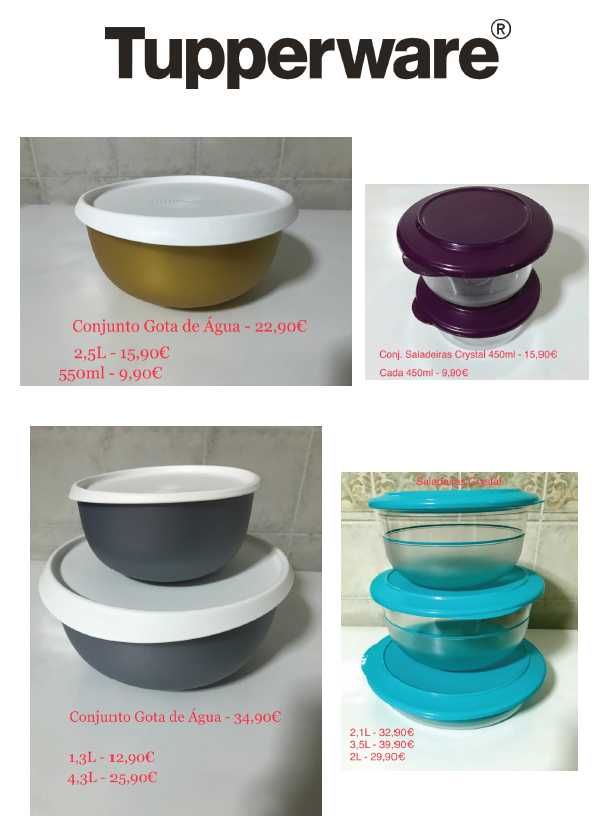 Tupperware variados NOVOS