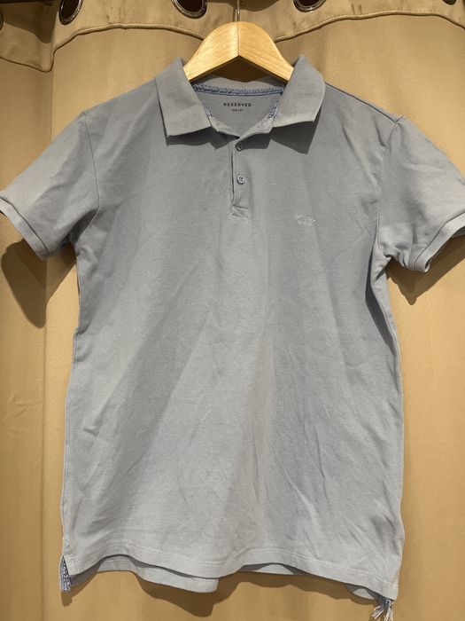 Koszulka polo 164 Reserved niebieska