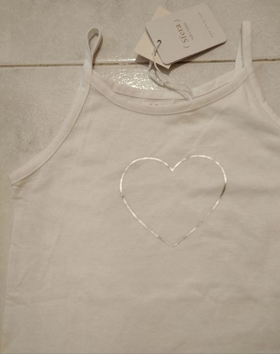 Top Branco Novo da Sfera - 6/7 anos