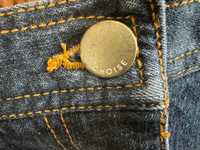 Długa granatowa jeansowa spódnica r.40
