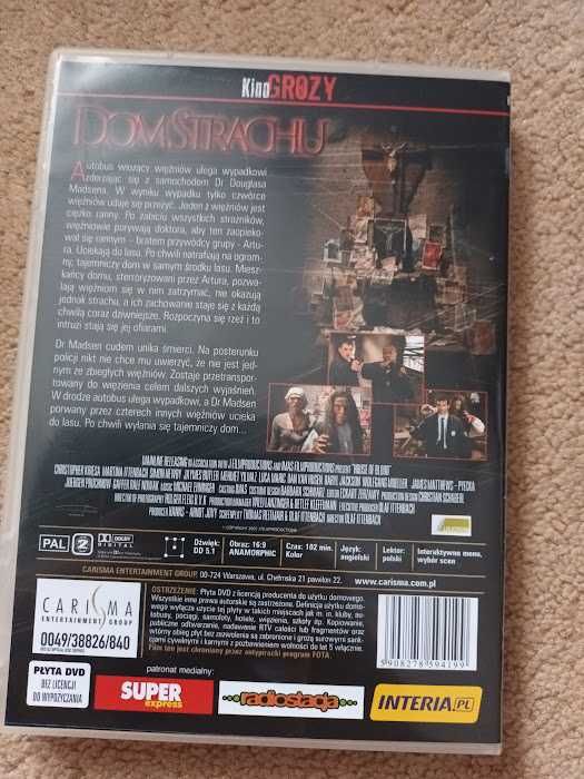 Dom strachu horror film DVD