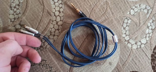 Кабель для навушників срібло 4.4mm Hifiman