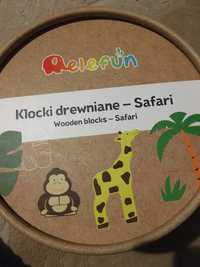 Klocki drewniane Safari - Elefun