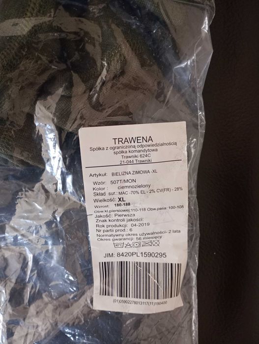 Bielizna zimowa 507/T/MON - komplet