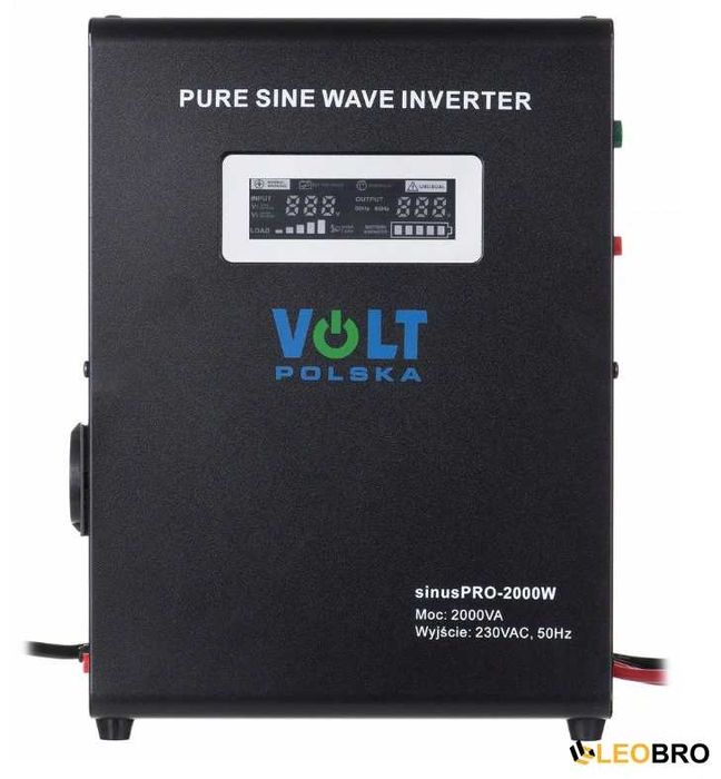Гібридний ДБЖ/інвертор Volt Polska SINUS PRO 2000 W 24/230V 1400/2000W