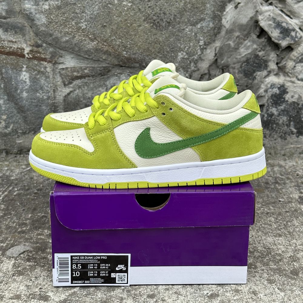 Кросівки Nike SB Dunk Low Green Apple Найки Данки яблуко оригинал