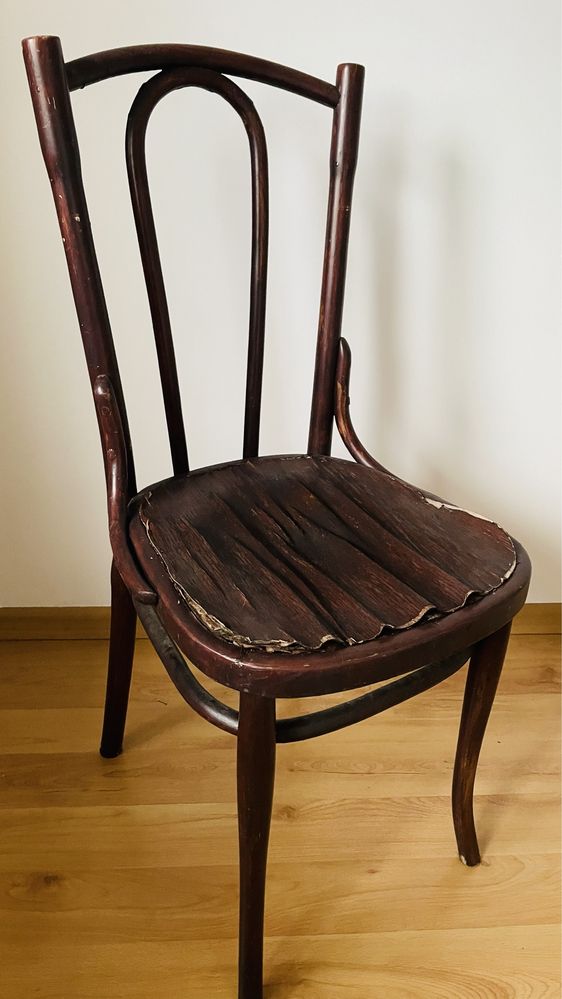 Krzesło gięte thonet prl drewniane