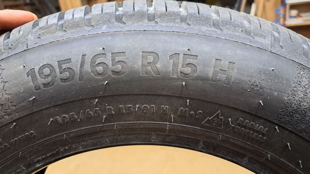 1 x continental AllseasonContact 2  195/65 15" 8mm 2024r jak nowa