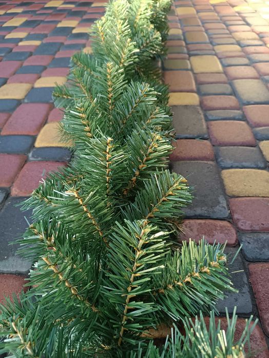 Новорічна прикраса! Декор хвоя! Гірлянда хвойна!