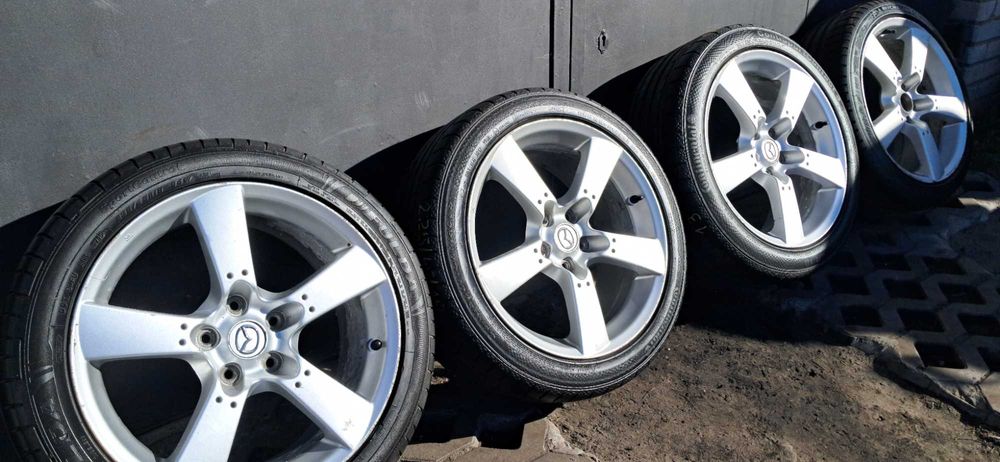 KOŁA MAZDA RX8 ALUFELGI RX-8 18 8J 5x114.3 +opony 225/45/18 ALUFELGI