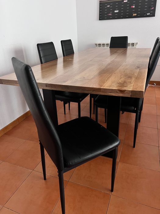 Mesa de jantar + 6 cadeiras SKLUM