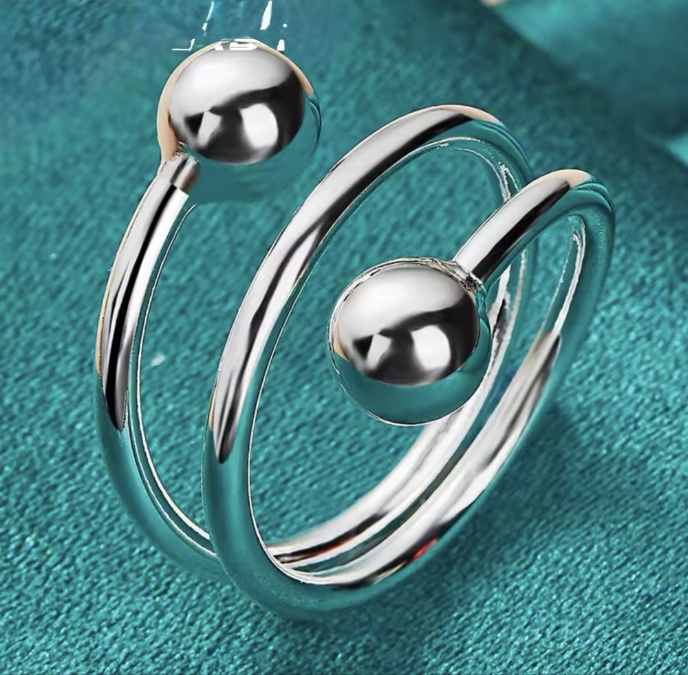 Pierścionek Silver Balls