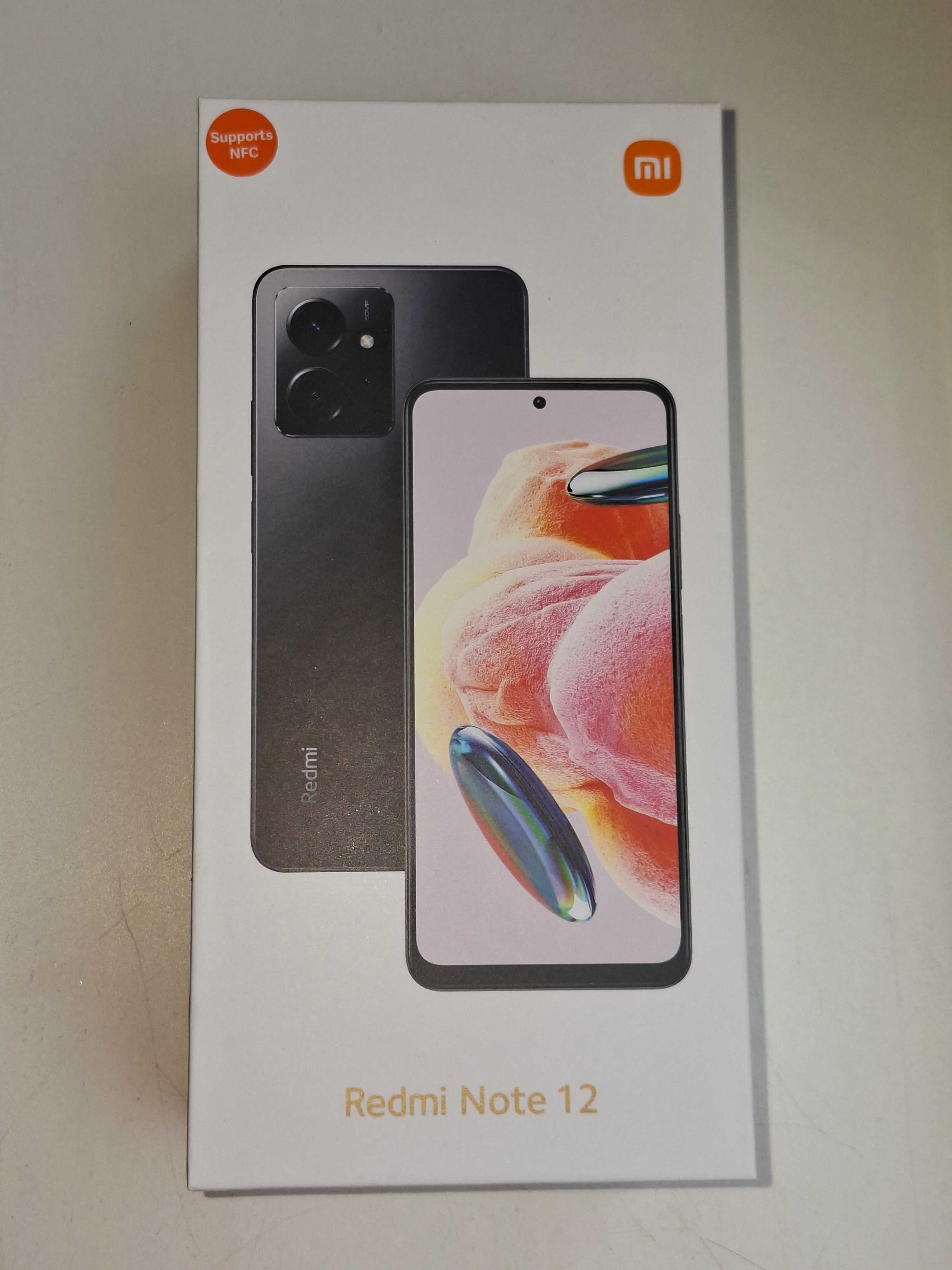 Новый смартфон Redmi Note 12, Onyx Gray 8GB RAM / 256GB ROM в коробке.