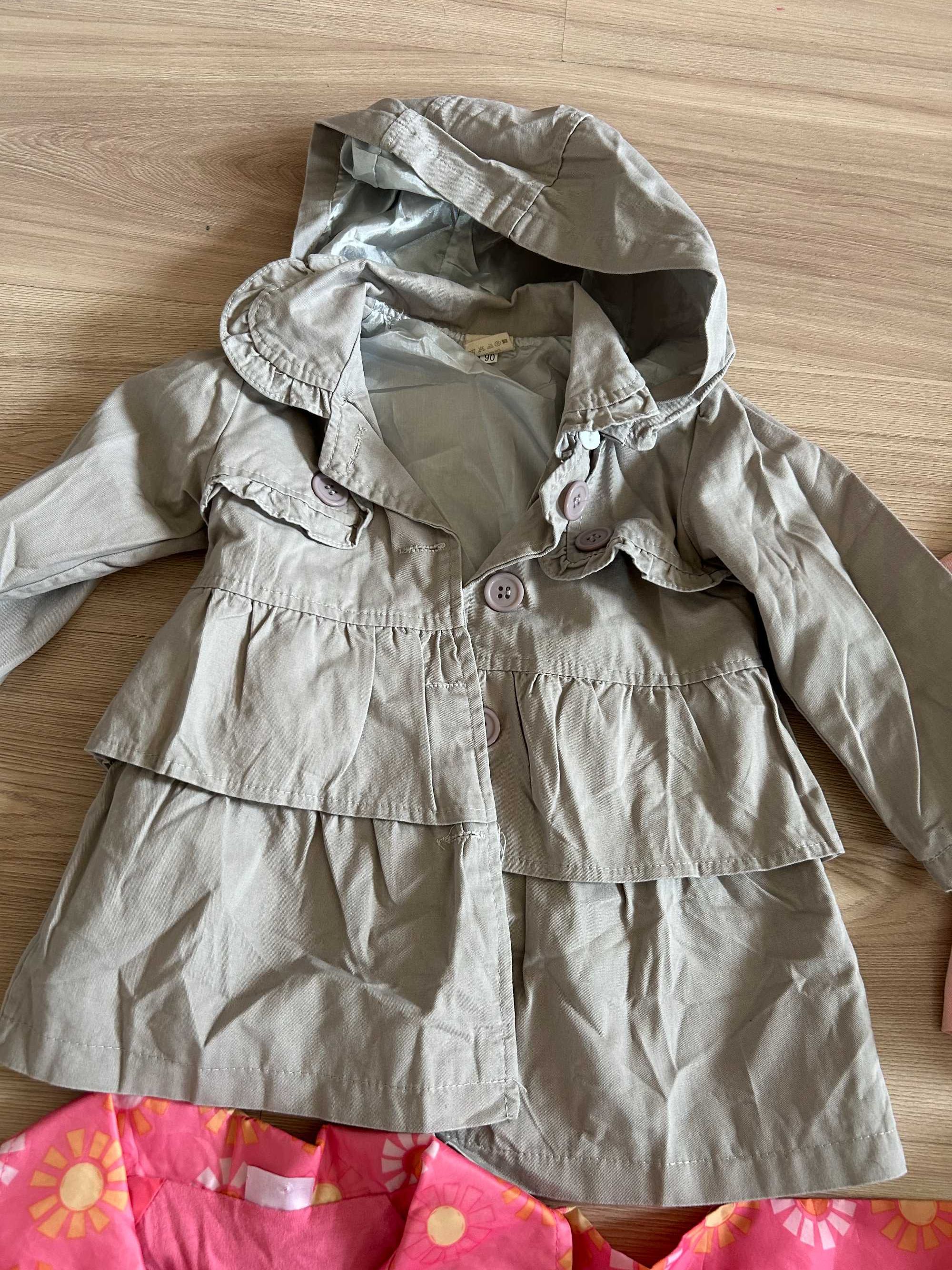 Zestaw kurtka płaszczyk wiosna jesień kurtki dla dziewczynki 80 86