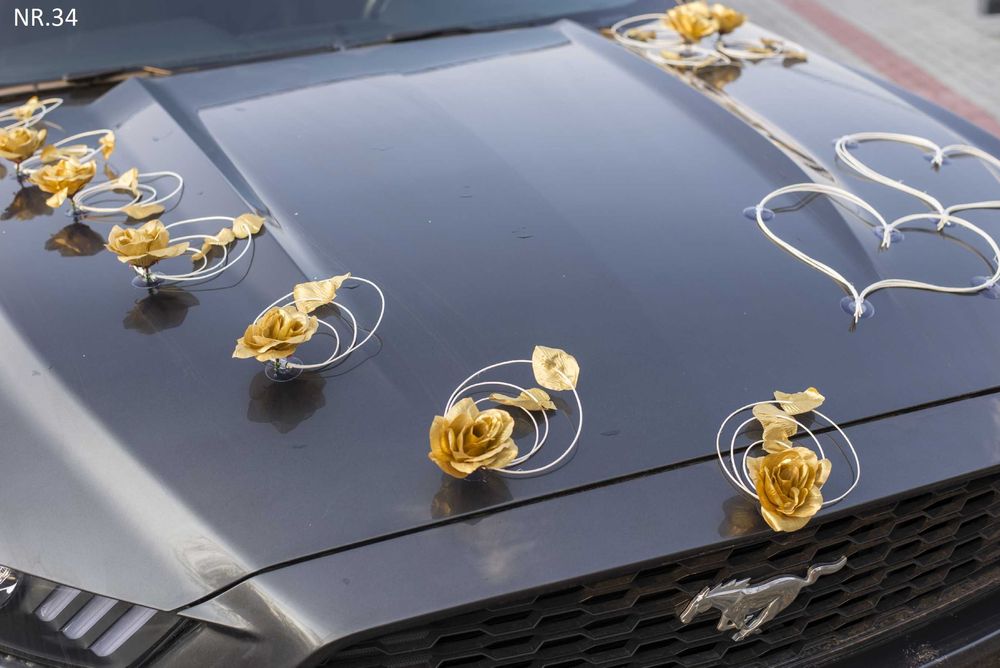 ZŁOTA Dekoracja na samochód Nr. 034