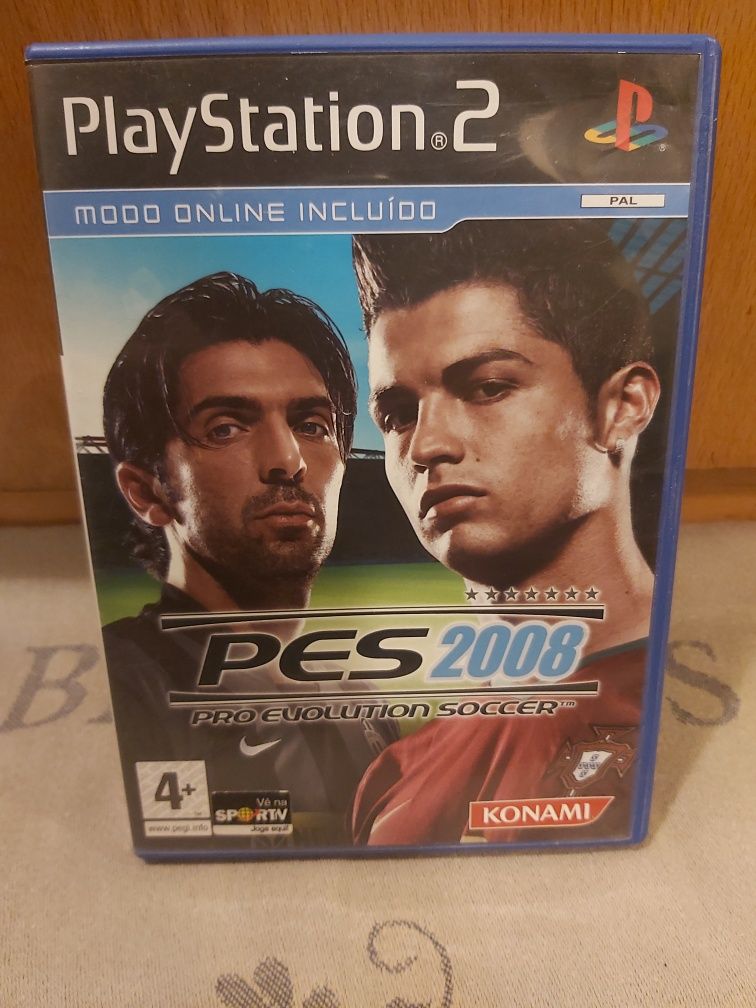 Jogo PES 2008 para PS2 playstation