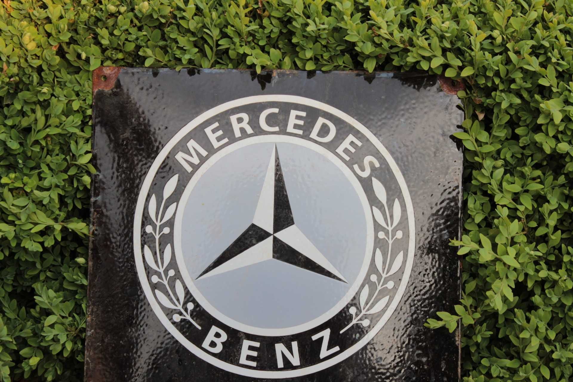Mercedes reklama szyld blacha emaliowana serwis