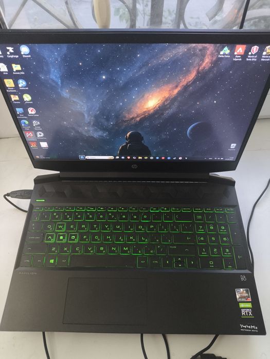 Игровой ноутбук, 32 ОЗУ, 144 ГЦ, RTX 3050 Ti.