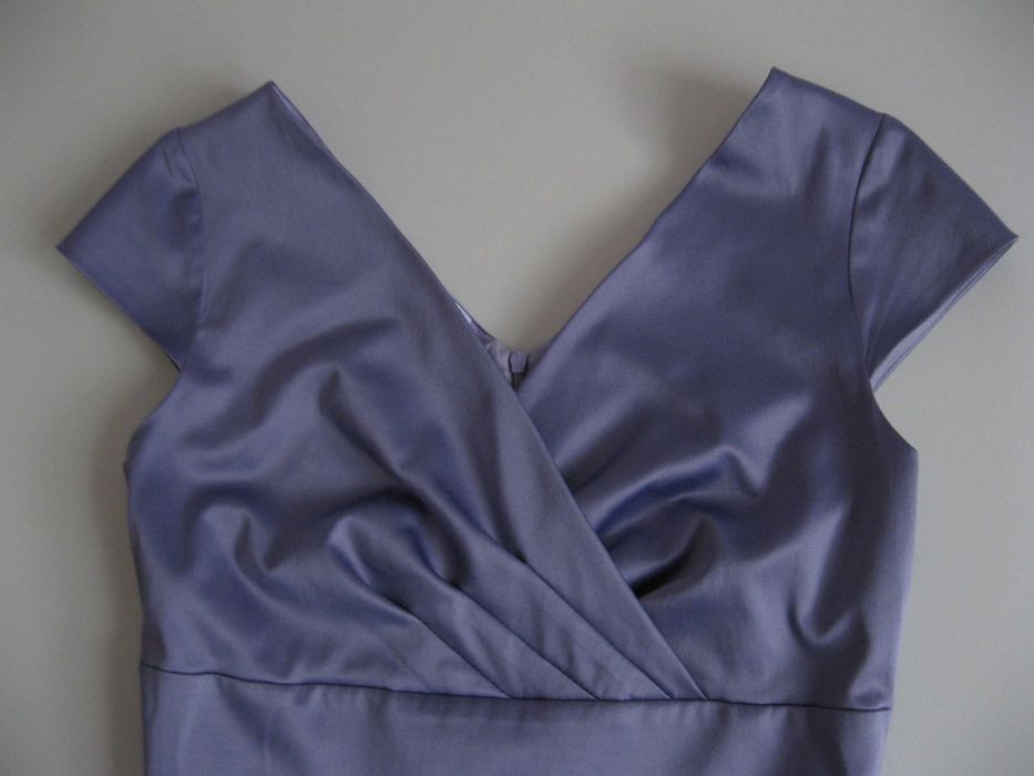 Suknia Sukienka wieczorowa balowa wizytowa S/M karnawał sylwerter