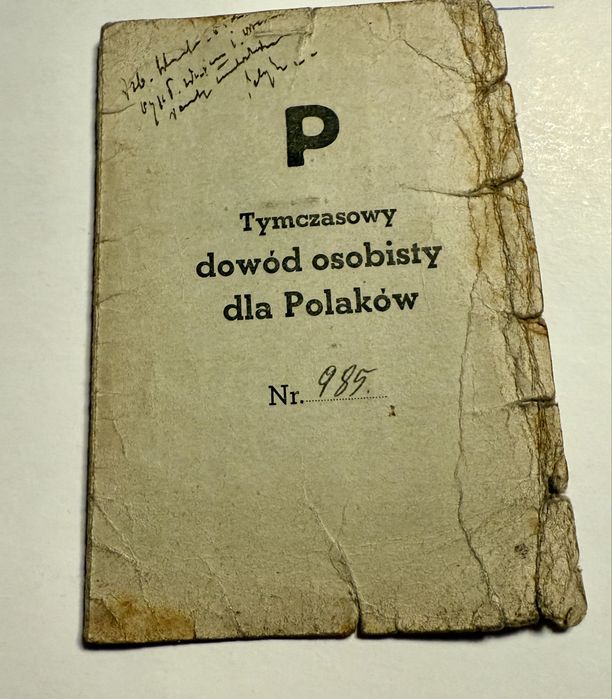 Tymczasowy dowod osobosty z 1945r
