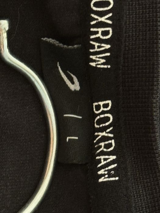 Koszulka Boxraw L longsleeve Czarna Długi Rękaw logowana boks hit