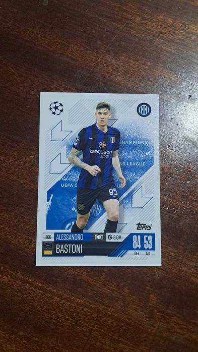 Cartas da coleção Match Attax da Topps 2024/2025 Alessandro Bastoni