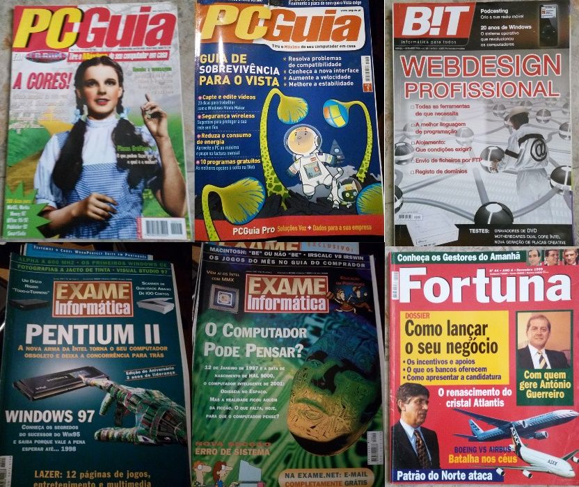 Livros de Informática e Gestão de Projetos, Revistas Diversas