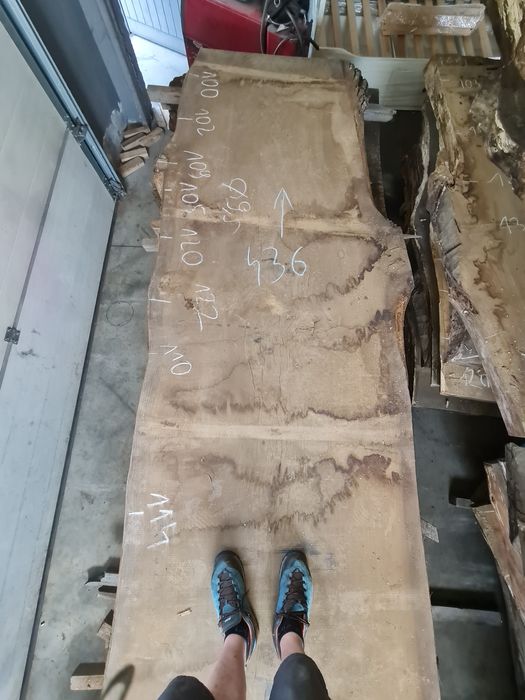 Dąb suchy monolit klasa 1 równy prosty blat drewniany na stół