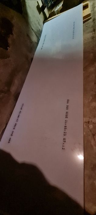 Poliwęglan mleczny 5mm 450x110 cm NOWY