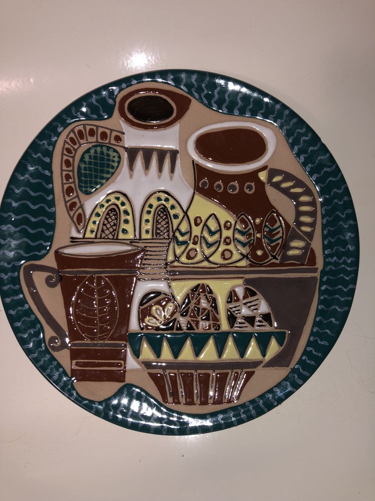 Декоративная коллекционная тарелка ЛКСФ 35 см Пасхальный натюрморт