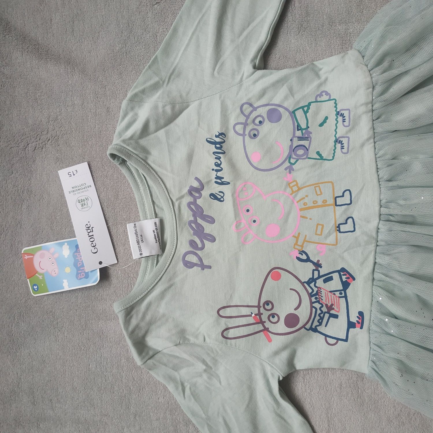 Nowa sukienka George Peppa Pig 98-104