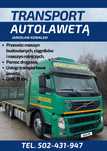 Transport autolawetą, pomoc drogowa, przewóz maszyn, przewóz ciągników