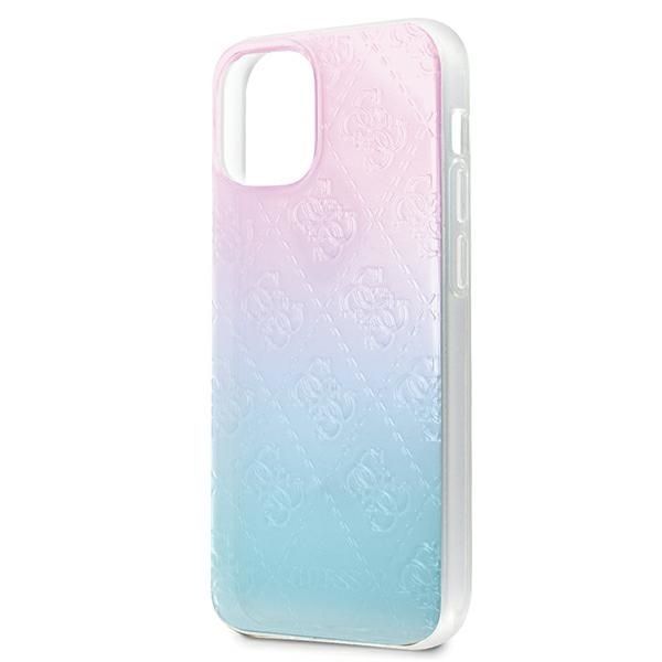 Etui Ochronne Guess 4G 3D dla iPhone 12 Mini 5,4" Blue&Pink