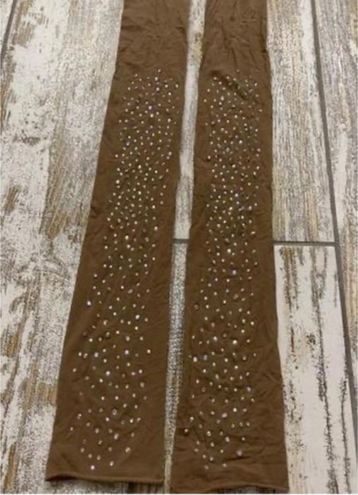 Стильні високі носки гетри панчохи в стразах каміннях. є нюанс.