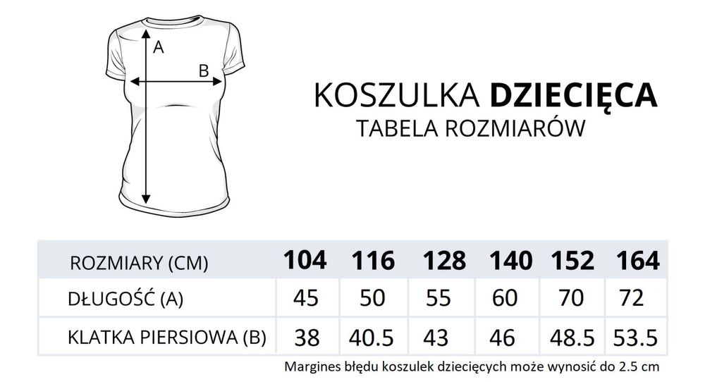 Koszulka sportowa POLSKA, 122cm