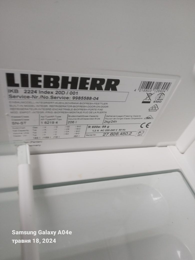 холодильник liebherr ikb 2224