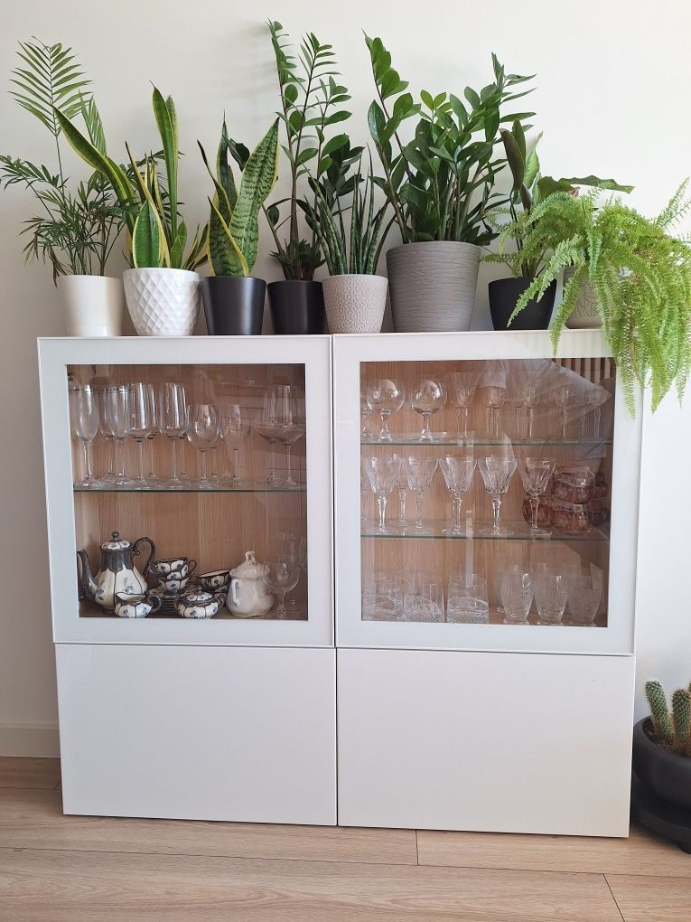 Witrynka Witryna szafka szafa biblioteczka  ikea besta