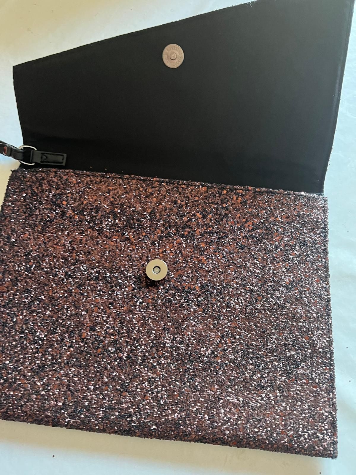 Bolsa castanha prateada Primark
