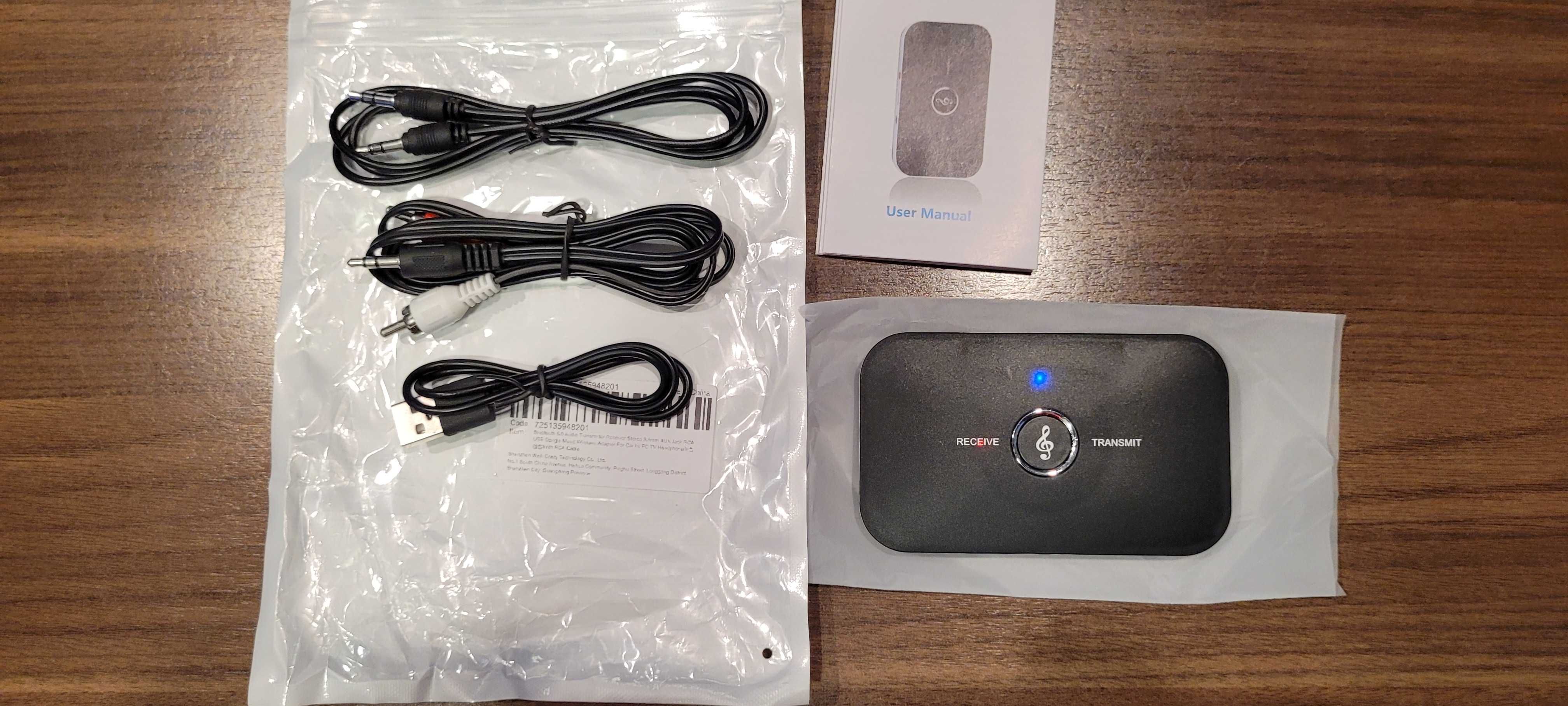 Transmiter bluetooth 5.0 adapter nadajnik - odbiornik.