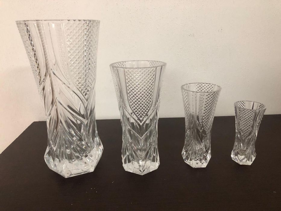 4 jarras de cristal d’ arques como novas