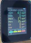 Детектор якості повітря  6 в 1, CO2, CO, PM2.5, PM10, HCHO, TVOC