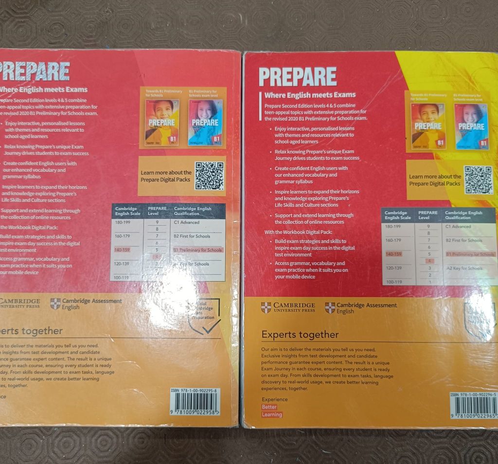 PREPARE B1 student's book + work book