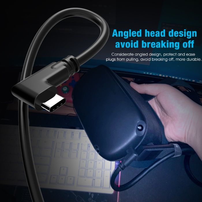 Кабель Oculus Link Type-C-Type-C, 5 м для Oculus Quest 1-3, Pico 4