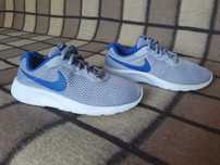 Nike Tanjun GS Grey/Royal Blue Running Sneakers, кросівки