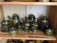 Stary porcelit prl zielony