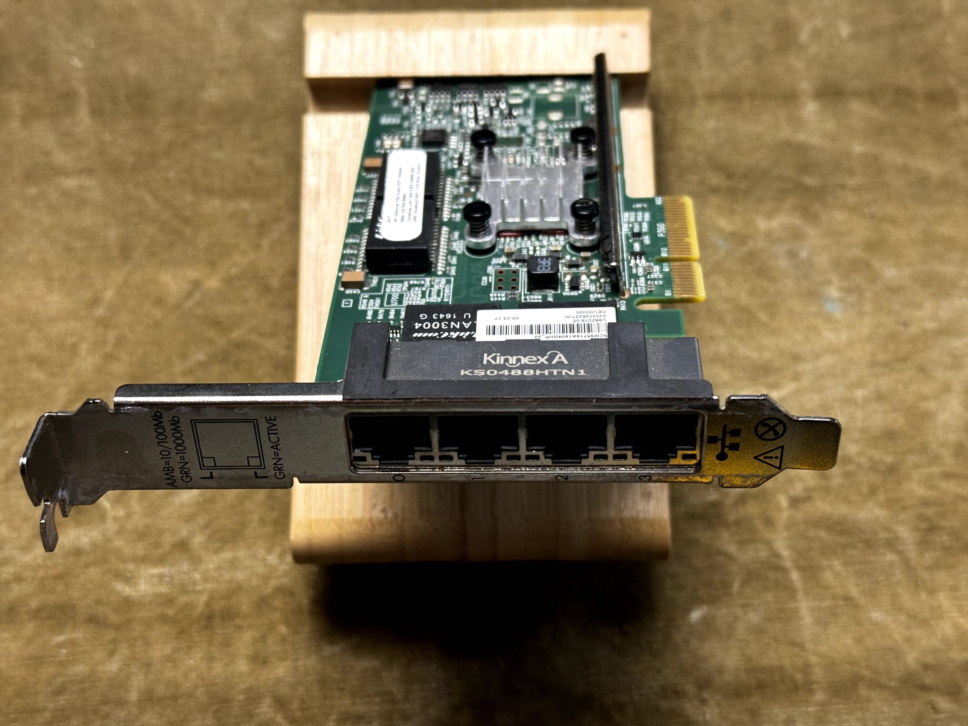 Мережеві карти HP 1GB Ethernet 4-port 331T PCIe (HSTNS-BN82)