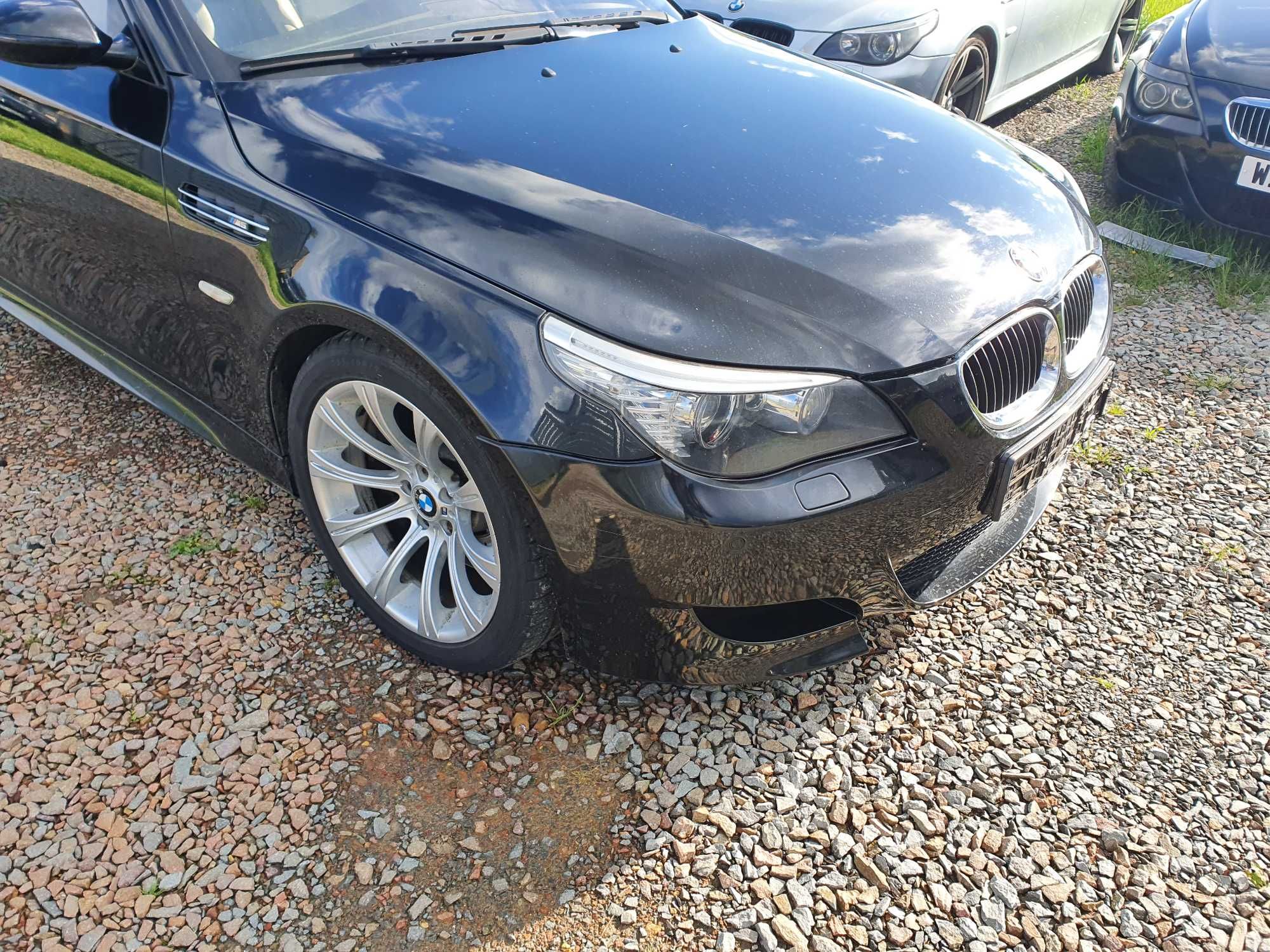 Kompletny Przód Maska Błotniki bmw m5 e60 v10 507km